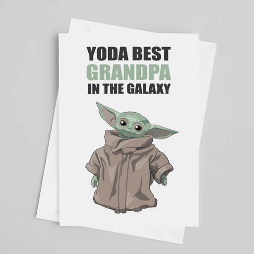 JOYSMITH CARD Yoda Best Grandpa Greeting Card