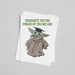 JOYSMITH CARD Yoda Graduation Greeting Card