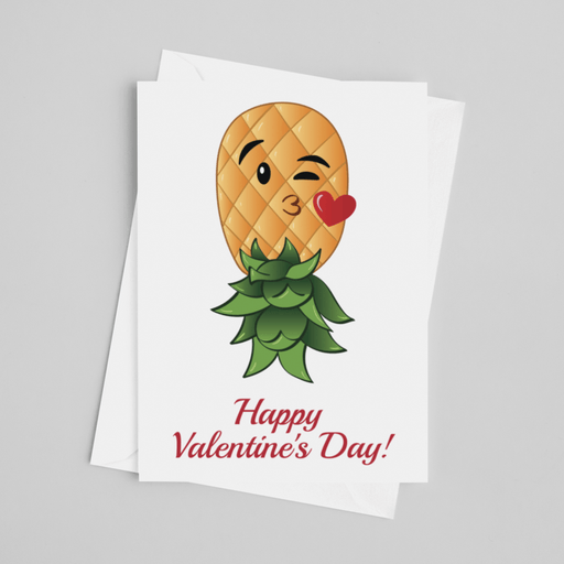 JOYSMITH CARDS Happy Valentine's Day - Pineapple Greeting Card
