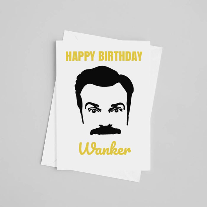 JOYSMITH Greeting & Note Cards Ted Lasso Happy Birthday Greeting Card - Wanker
