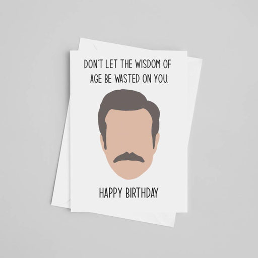 JOYSMITH Greeting & Note Cards Ted Lasso Happy Birthday Greeting Card - Wisdom of Age