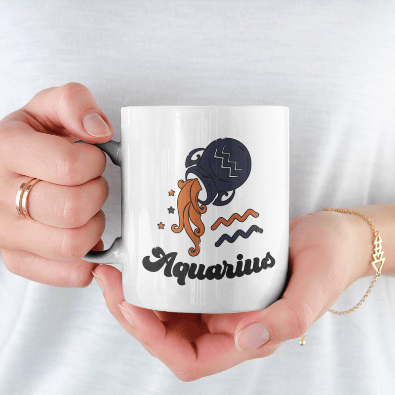 JOYSMITH MUG Aquarius JOYSMITH RETRO ZODIAC MUG