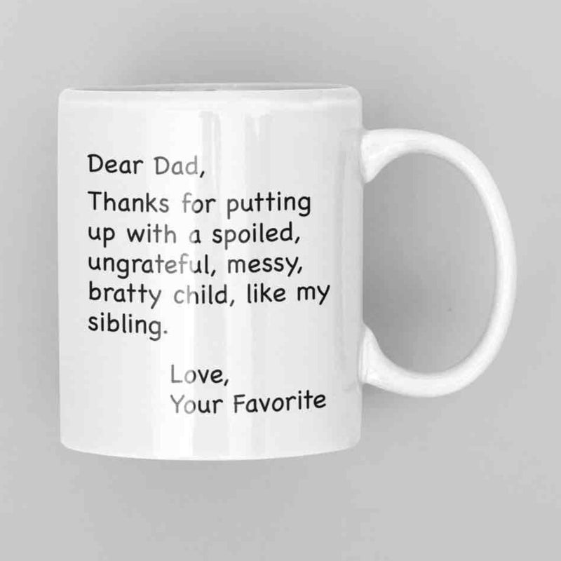 JOYSMITH MUG Dear Dad... Father's Day Mug