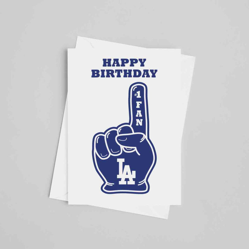 JOYSMITH MUG Happy Birthday #1 Dodger Fan Card