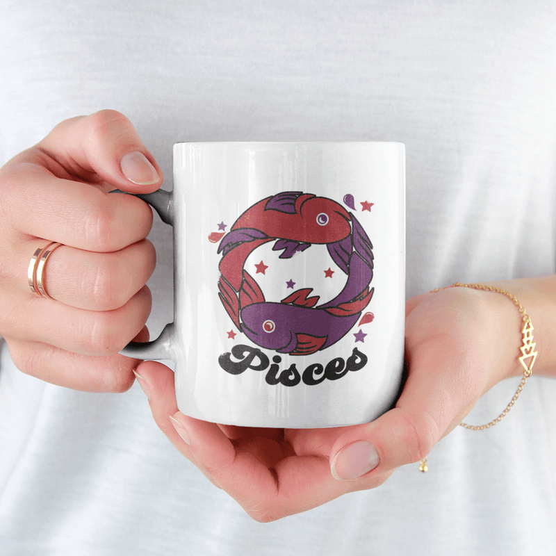 JOYSMITH MUG Pisces JOYSMITH RETRO ZODIAC MUG