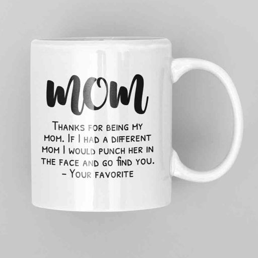 JOYSMITH MUG Thanks For Being My Mom... Mother's Day Mug