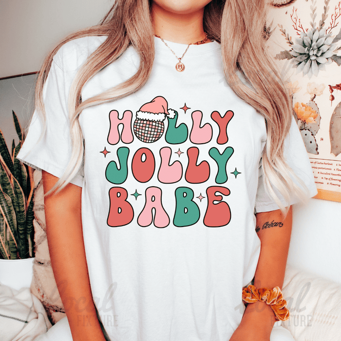 JOYSMITH SHIRTS Holly Jolly Babe Vintage Cotton Relaxed Fit Tee