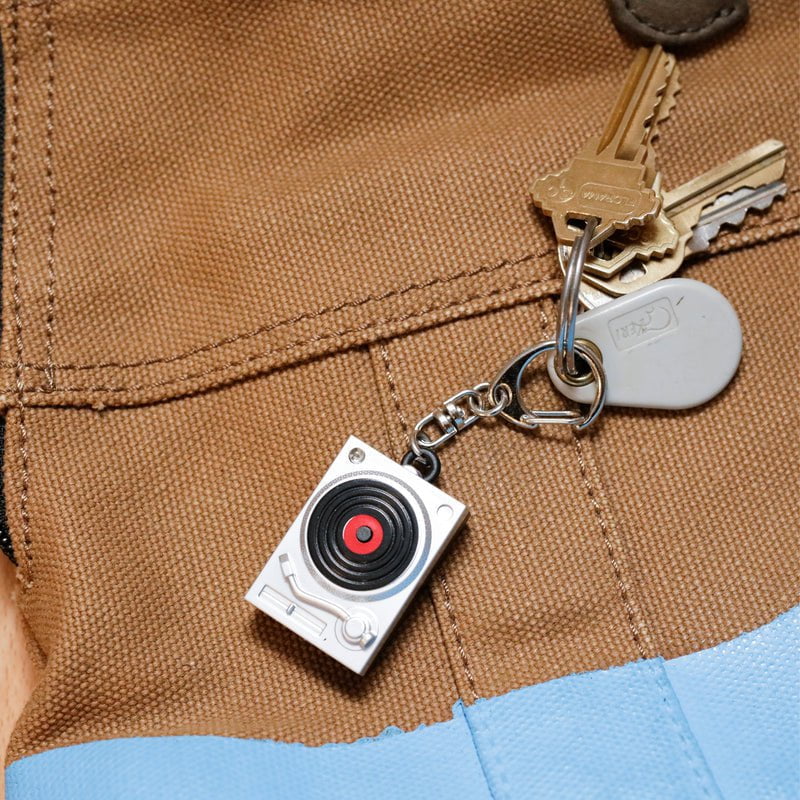 KIKKERLAND Keychain Turntable LED Keychain