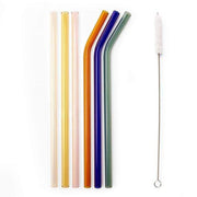 KIKKERLAND COLORFUL REUSABLE GLASS STRAWS - LOCAL FIXTURE
