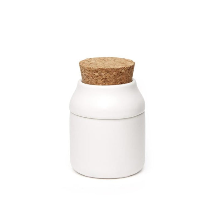 KIKKERLAND KITCHEN Small Ceramic Grinder & Jar | White