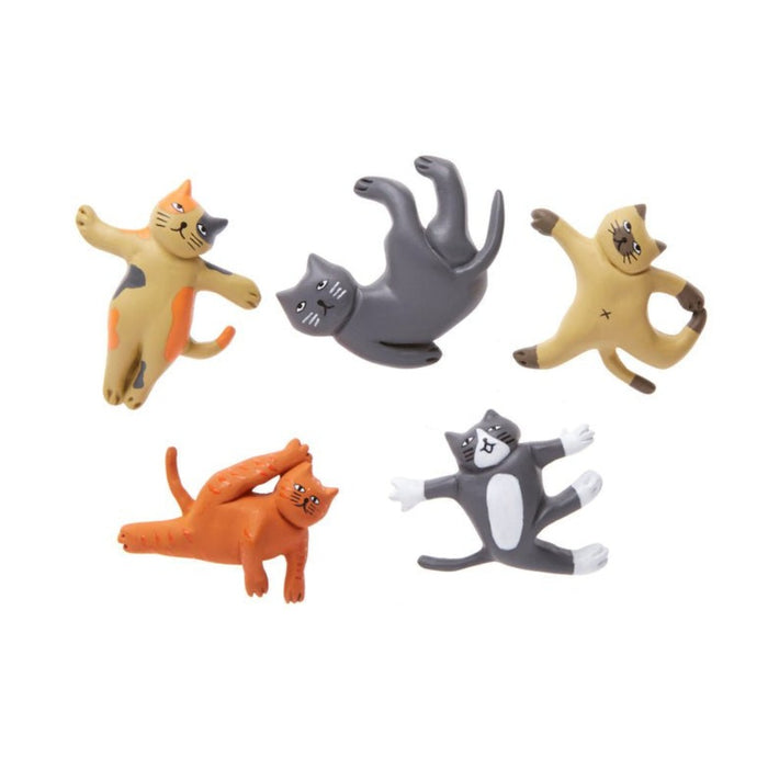 KIKKERLAND NOVELTY Cat Yoga Magnets