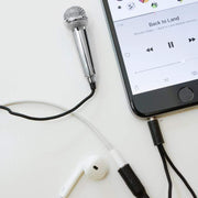 KIKKERLAND NOVELTY Kikkerland Mini Karaoke Microphone - Silver