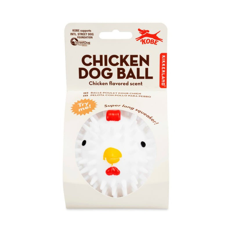 KIKKERLAND PET TOY Chicken Dog Ball