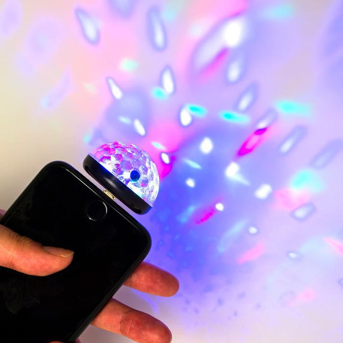 KIKKERLAND PHONE ACCESSORY Black Phone Disco Light