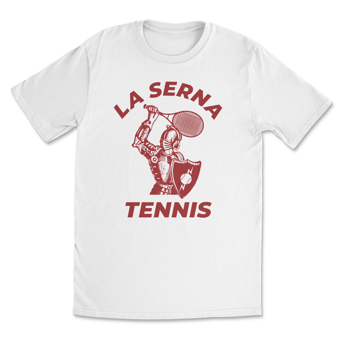 LA SERNA TENNIS TEAM SHIRTS La Serna TENNIS  T-shirt  STYLE#2 - White