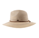 LF ACCESSORIES HATS Beige C.C Knit Multi-Pattern Panama Hat w/Suede Cord