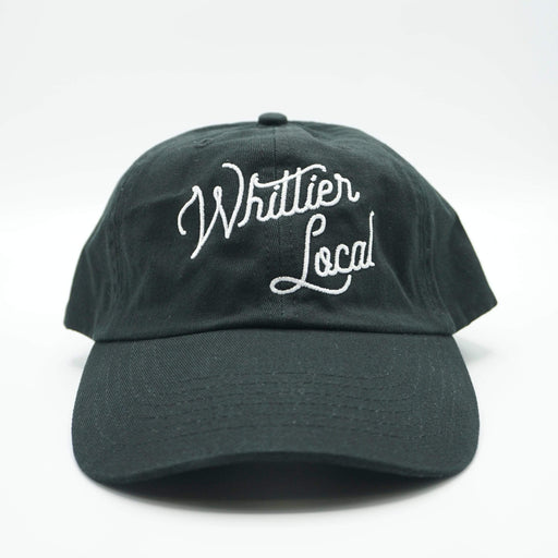 LF APPAREL HATS BLACK Whittier Local Script Baseball Dad Hat