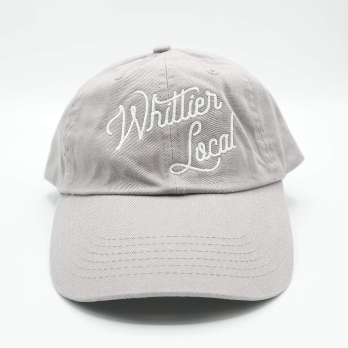 LF APPAREL HATS GREY Whittier Local Script Baseball Dad Hat