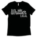 LF APPAREL SHIRTS Whittier Local Adult Unisex Solid Black Triblend Tee