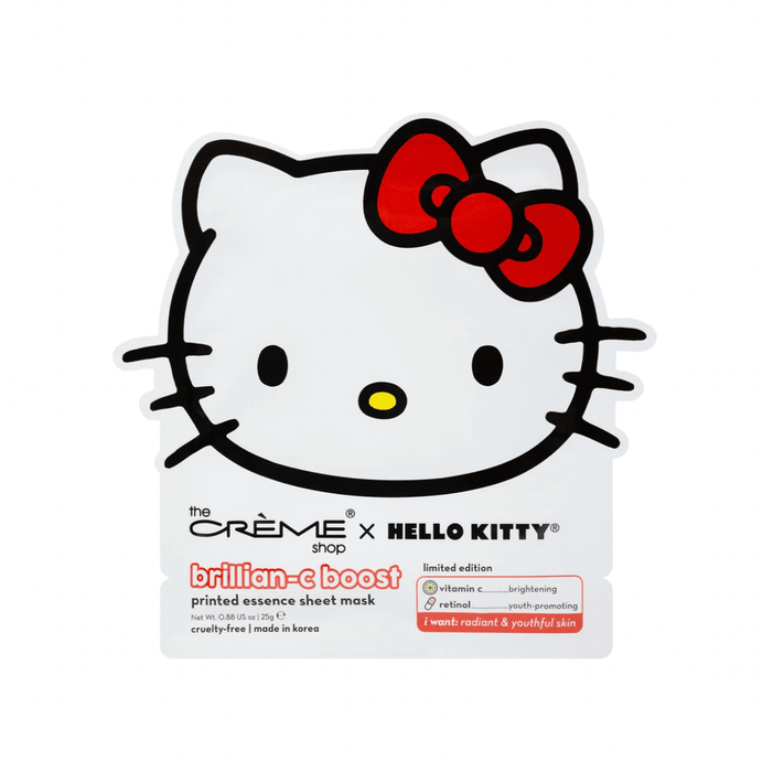 LF BEAUTY BEAUTY The Crème Shop x Hello Kitty Brillian-C Boost Printed Essence Sheet Mask