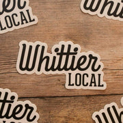 LF NOVELTY STICKER WHITE WHITTIER LOCAL STICKER