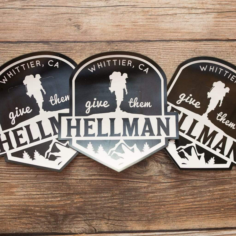 WHITTIER HELLMAN TRAIL STICKERS - LOCAL FIXTURE