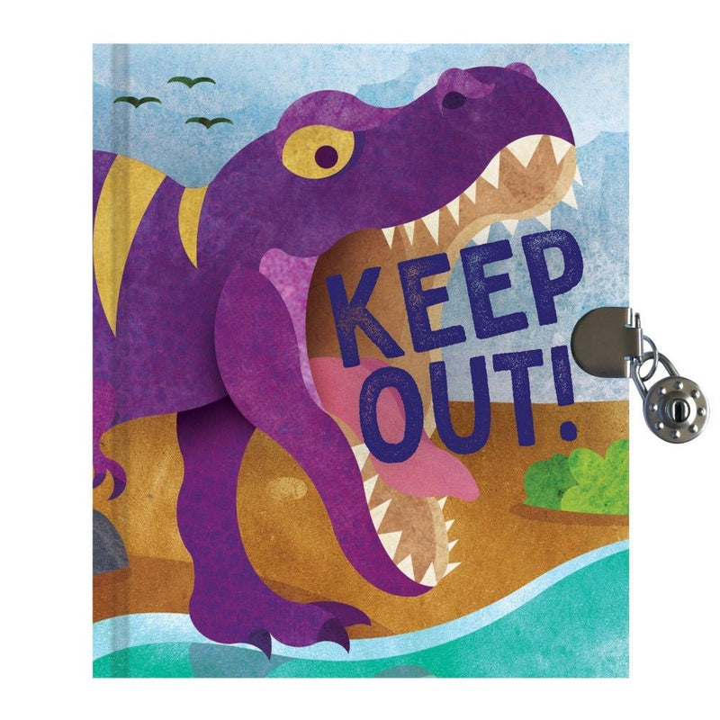 LOCAL FIXTURE Mudpuppy T-Rex Locked Diary for Kids