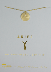 LUCKY FEATHER JEWELRY ARIES Zodiac Necklaces