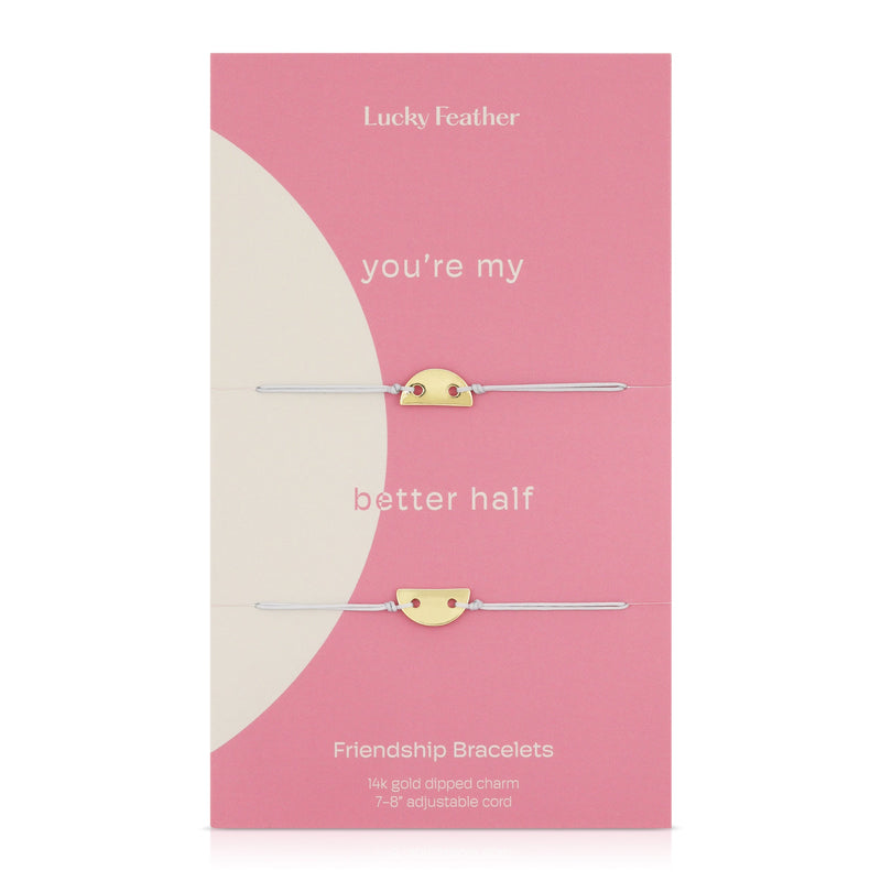 LUCKY FEATHER JEWELRY BETTER HALF Friendship Bracelet