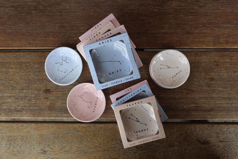 LUCKY FEATHER JEWELRY DISH Zodiac Jewelry Dish