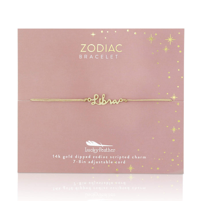 LUCKY FEATHER JEWELRY LIBRA Zodiac Birthday Bracelets