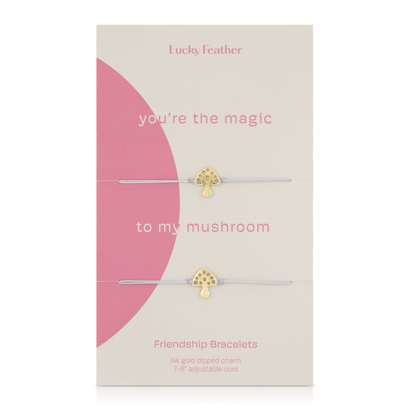 LUCKY FEATHER JEWELRY MAGIC TO MUSHROOM Friendship Bracelet