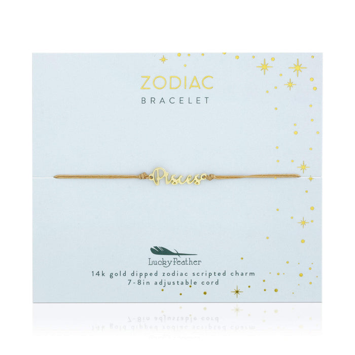 LUCKY FEATHER JEWELRY PISCES Zodiac Birthday Bracelets