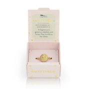 LUCKY FEATHER JEWELRY Sagittarius Zodiac Signet Ring