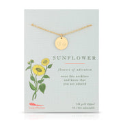 LUCKY FEATHER JEWELRY SUNFLOWER Botanical Necklaces