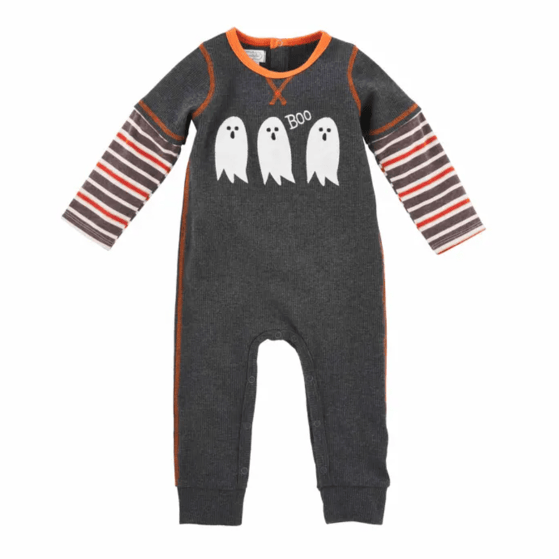 Mud Pie BABY CLOTHES 3-6MO Ghost Applique One-Piece