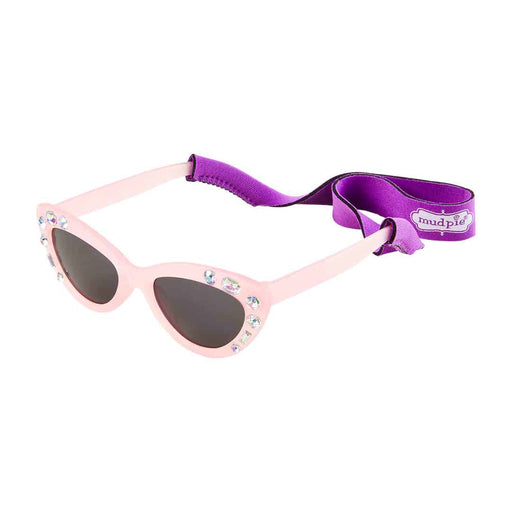 Mud Pie SUNGLASSES LIGHT PINK CATEYE Girl Sunglasses & Strap Sets