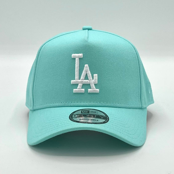 NEW ERA HATS Los Angeles Dodgers Turquoise 9Forty A-Frame Snapback