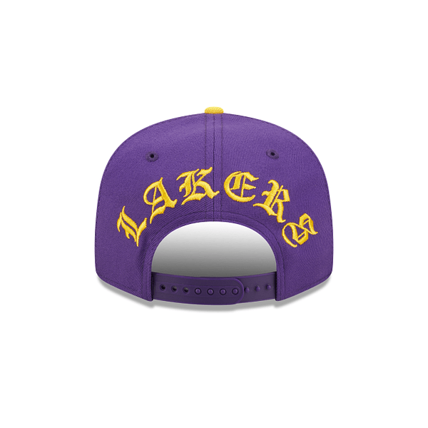 NEW ERA HATS Los Angeles Lakers Backletter Arch 9FIFTY Snapback