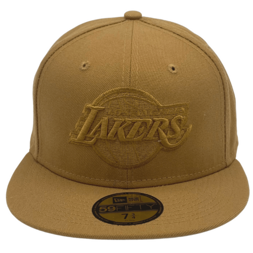 NEW ERA HATS Los Angeles Lakers New Era 59Fifty Fitted Camel Hat