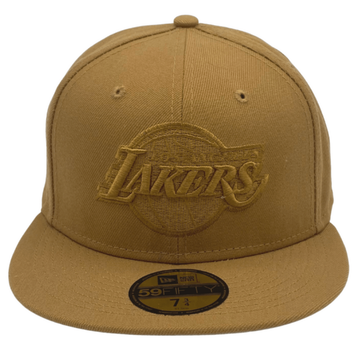 Los Angeles Lakers New Era 59Fifty Fitted Camel Hat
