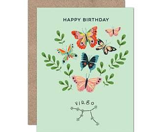 OLIVE & COMPANY CARDS VIRGO Zodiac Cards | Olive & Company