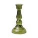 PADDYWAX CANDLE DARK GREEN TALL GLASS TAPER HOLDER
