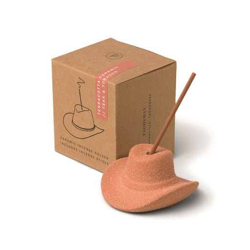 PADDYWAX INCENSE Paddywax Cowboy Hat Incense Holder | Terracotta