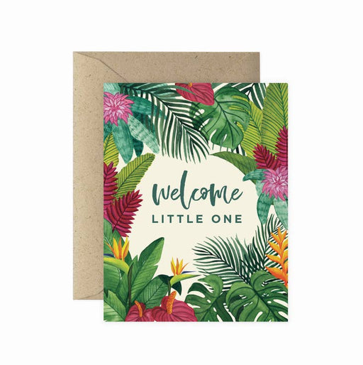PAPER ANCHOR CO. CARDS Flora Welcome Little One Greeting Card