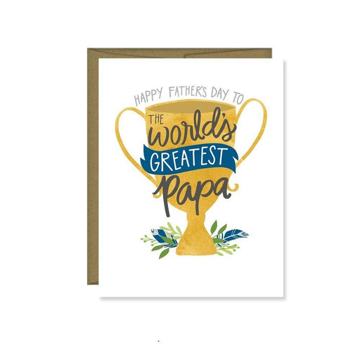 PEN & PAINT CARDS Happy Father's Day To The World's Greatest Papa Card