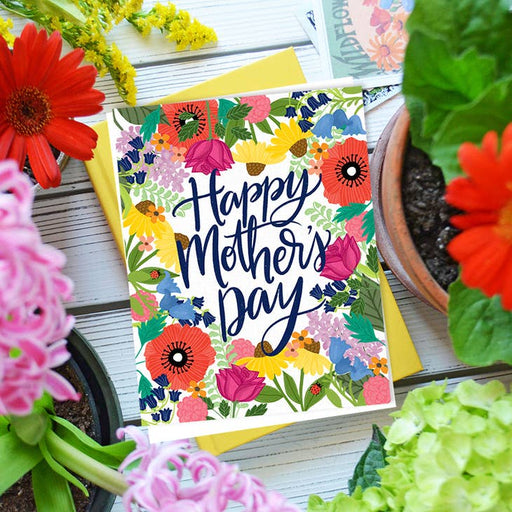 PEN & PAINT CARDS Happy Mother's Day Flower Garden, Mother's Day Card