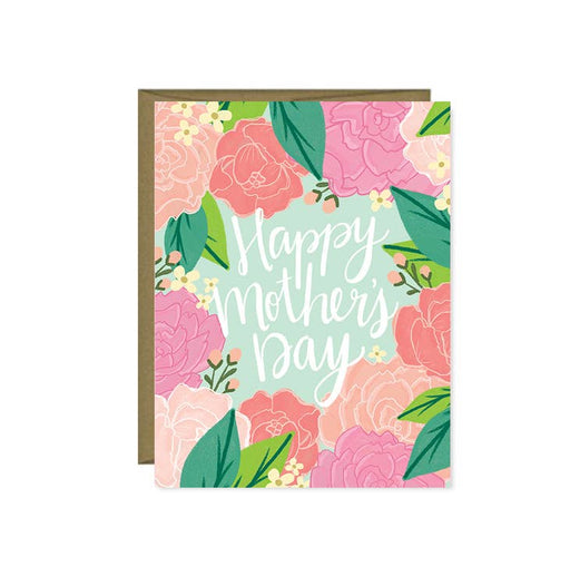 PEN & PAINT CARDS Happy Mother's Day Pink Peonies Card