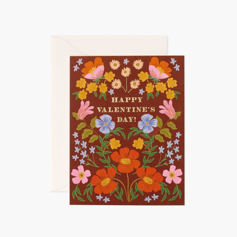 RIFLE PAPER COMPANY CARD Strawberry Fields Valentine Card