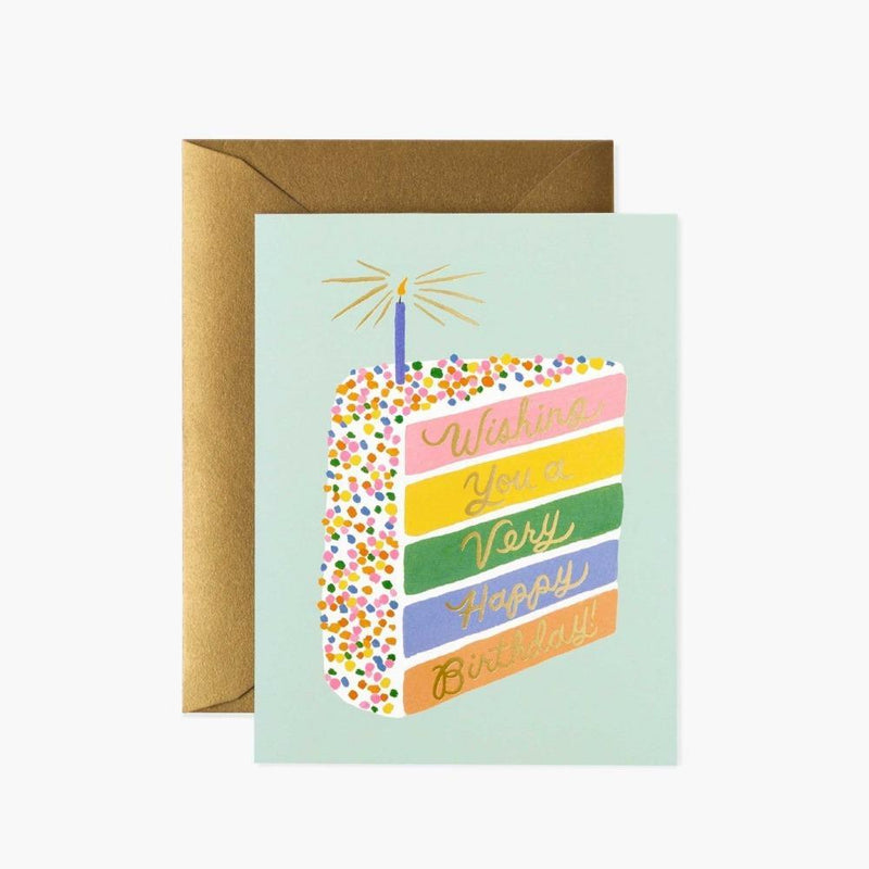 RIFLE PAPER COMPANY CARDS Cake Slice Birthday Card